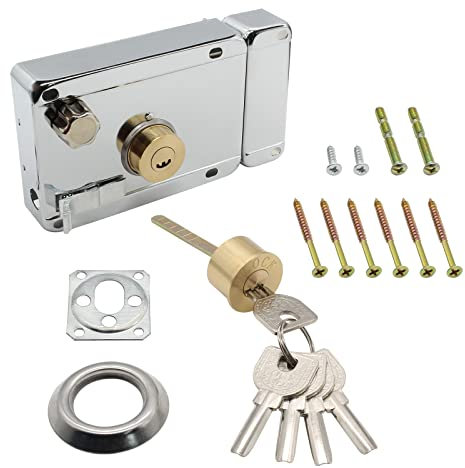 LDEXIN Sicurezza domestica Cilindro verticale serratura esterna antifurto porta destra aperto