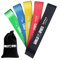 GORILLA SPORTS® Fitnessbänder - 5er Set mit Tragebeutel, 5 Verschiedene Stärken, Rutschfestes Material, Latex - Widerstandsbänder, Resistance Bands, Gymnastikband, Trainingsband, Yoga, Pilates, Physio