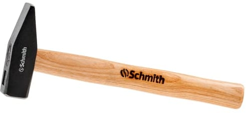 Schmith Schlosserhammer mit Holzstiel 300 G - Hammer mit Griff aus Eschenholz und Kopf aus Kohlenstoffstahl - Ein Robustes Werkzeug Für Ihr Werkstatt