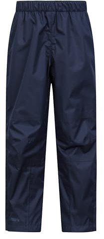 Mountain Warehouse Spray Kids Waterproof Overtrousers Navy 2-3y