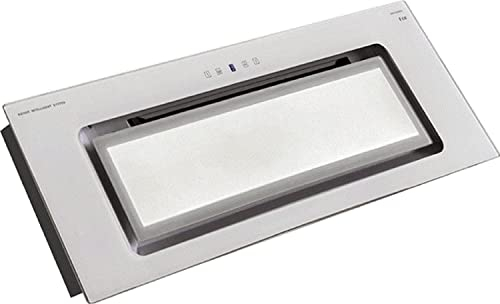 Kaiser Campana de techo EA 546 W Eco, módulo de ventilación, blanco cristal, campana extractora empotrada, 52 cm, 600 m³/h, LED