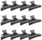 CoolBlades Professional Butterfly Hair Clips (12 Pack) - Ideal for Women & Men, Strong Jaws, Black