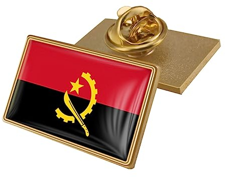 Broche Drapeau De L'Angola En Émail, Épingle À Huile En Forme De Gouttes De Cristal, Insignes Du Drapeau Du Monde, Accessoires Pour Vêtements, Écharpe, Broche Art Déco, Grand Millésime, Broc
