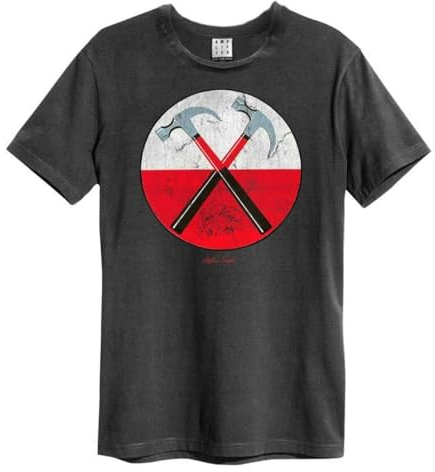 Amplified - Gerald Scarfe Pink Floyd Adult Unisex T-Shirt, Charcoal, Medium