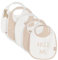 Jollein Lätzchen Baby - Teddy Bear/Harvest - 5er Pack - Lätzchen Wasserdicht - Mit Klettverschluss - Babylatz - Sabberlätzchen Baby