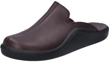 Josef Seibel Herren Pantoffeln Monaco 202 G, Männer Hausschuhe,Weite H (Weit),Indoor,daheim,zuhause,Freizeitschuhe,Bordeaux,44 EU