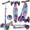 WeLLIFE |Scooter RGX| Roller für Kinder von 3 bis 12 Jahren | Kinderscooter mit 3 leuchtenden LED-Rädern | Roller für Mädchen mit höhenverstellbarem Griff | maximale Belastung 80 kg (STAR)