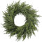 Norfolk-Kiefernkranz für Haustür, künstlicher Weihnachtskranz, grüner künstlicher Kiefernkranz für Wand, Fenster, Kaminsims, Outdoor-Weihnachtsdekoration