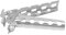 Heißer Topf Pfanne Schüssel Greifer Clips Aluminium Anti Verbrennungen Retriever Zange Tragbare Kochgeschirr Halter Klemmen für Camping (Silber)