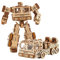 Wood Trick Timbertron Roboter und Lastwagen, 3D-Holzpuzzle zum Bauen für Erwachsene und Kinder – fährt bis zu 2,74 m lang – Holzmodelle, technisches DIY-Projekt, mechanische 3D-Puzzles, Modellbausätze