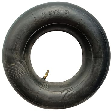 CERFFOOL 13x5.00-6 Schlauch für Rasenmäher, Schubkarren, Handkarren, Schneefräsen, ATVs, Go-Kart und mehr, mit gebogenem Ventil, 500-6, Ersatz-Innenschlauch für Mäher-Zubehör (1 Stück)
