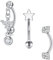 LAURITAMI Augenbrauen Piercing Banane 8mm Edelstahl 1.2mm Curved Barbell Rook Helix Tragus Cartilage Ohr