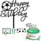 Football Cake Topper, Football Cake Decorations, Black and White Football Birthday Decorations, Football Party Decorations Suitable for Boys, Girls and Sports Theme Party
