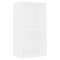 SXJEQOC Regal Industrial Style Regale Wohnzimmer Bücherschrank Kleines Bücherregal - Bücherregal 2 Fächer Weiß 40x30x76,5 cm Holzwerkstoff für Arbeitszimmer Schlafzimmer Wohnbereich Büro