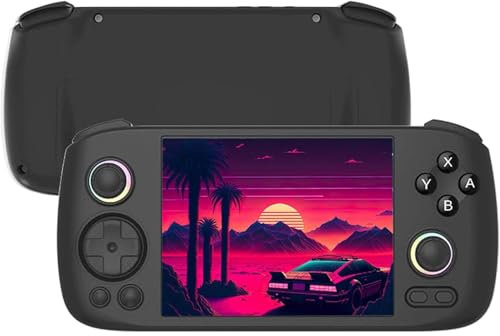 RG406H Android 13 Retro Game Console, 128GB Internal Storage + 128GB SD Card, 4000+ Titles, Powerful Performance, 4 IPS Touchscreen, Hall Effect Joysticks, Wi-Fi, Bluetooth (Black)
