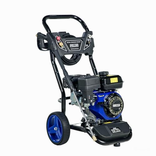 POLLOR Petrol Pressure Washer 7HP 3950 PSI Power Jet Wash 210CC Driveway Car Patio Cleaner