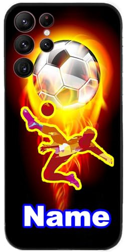Flamme Fußball Personalisierter Name TPU Handy Hülle Schutz Für Samsung Galaxy A23 A42 A22 A12 A04 A04e A05 A06 A10 A11 A10S A21 A21S A31 A41 A20e A20s A50 A70 A51 A71 A3 A5 A7 A6+ A8 A9