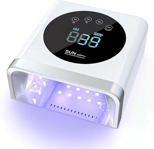 NAILGIRLS 150W Cordless LED UV Nail Lamp - Fast-Curing Professional Salon Nail Machine with 36 Beads, Rechargeable for Home & Salon Use