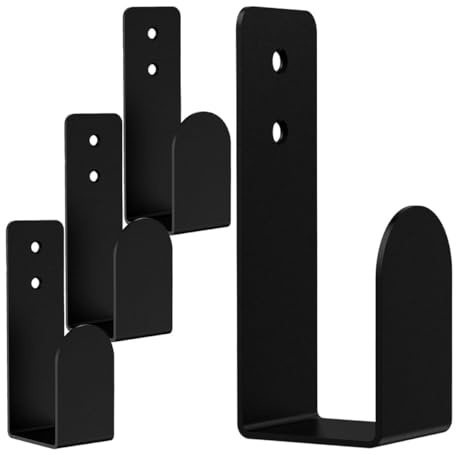 STOBAZA 4 Pcs Keyboard Rack Keyboard Holder Wall-mounted Design Reliable Acrylic Minimalist Sleek for Wall Storage in Office Or Gaming Setup Black