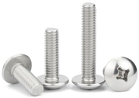 10 Uds 8#32 304 A2 acero inoxidable Cruz empotrada redonda cabeza plana grande máquina tornillo pernos(10PCS-01)