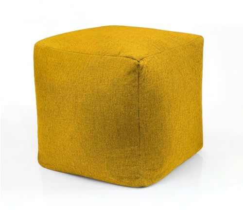 URBANARA Indoor Hocker, 85 L | moderner Sofa Sessel Pouf - ideal Sitzsack XXL | EPS Perlen Bean Bag mit Füllung | Lounge Sitzpouf waschbar | Sitzsessel klein für Wohnzimmer & Schlafzimmer
