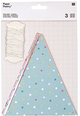 Rico Design Girlande Bunte WIMPEL