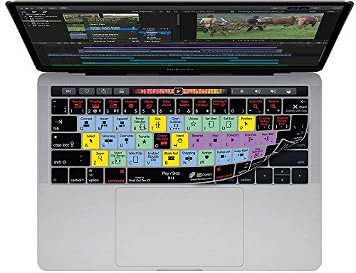 Final Cut Pro X QWERTY Abdeckung für MacBook Pro mit Touch Bar (Late 2016)