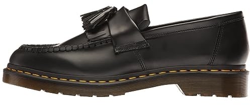 Dr. Martens Tassel Loafer, Mocassino Unisex-Adulto, Black Smooth, 44 EU
