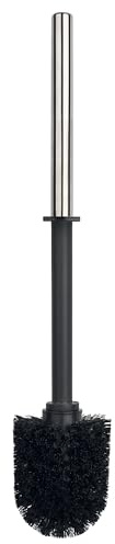 Spirella Edelstahl WC-Bürste Schwarz - Ersatz Toilettenbürste - Klobürste - Bürste - Ersatztoilettenbürste - Ersatzbürste für die Serien Moji, Sun&Moon, Tube Ribbed
