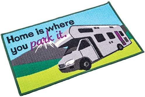 Quest Washable home is where you park it motorhome mat