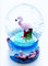 Idellia Petite Boule A Neige Flamant Rose