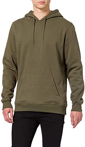 Build your Brand Men BY011-Heavy Hoody Heavy Hoody, olive, 4XL