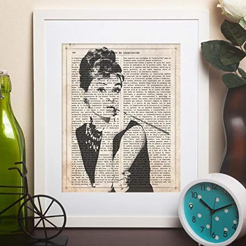 Nacnic Poster Audrey Hepburn. Vintage Stil Poster von wichtigen Musiker, Schauspieler, Erfinder... Größe A4
