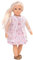 Lori Puppe Perla – Mini Puppe 15 cm mit Puppenkleidung und blonden langen Haaren, Jacke, Kleid, Schuhe – Spielzeug für Kinder ab 3 Jahre