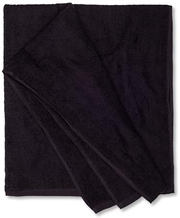 ADAMO Strandtuch XXL 100% Baumwolle - 100x220cm, Schwarz: 700 - XXL Saunahandtuch - Badetuch in Übergröße - Duschhandtuch, Badehandtuch & Saunatuch