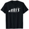 Evolution Badmintonspieler - Federball Badminton T-Shirt