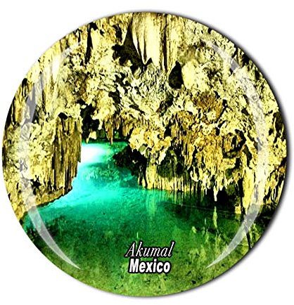 Cenote Santa Cruz Akumal Mexico Kühlschrankmagnet Souvenir Geschenk Kristall Magnetsticker Kollektion