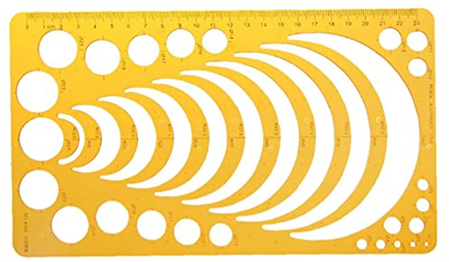 TOSSPER Radius Zeichnungsvorlage Lineal Flexible Plastic Kreisbogen Stencil Bendable Kinder Craft-Kunst-Werkzeug