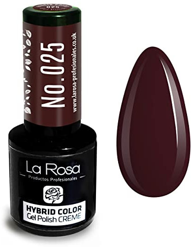 LaRosa Gel Nail Polish CREME - UV/LED Soak-Off Nail Art Manicure Pedicure for Professional, Salon & Home Use - Long Lasting & Easy to Apply 9ml