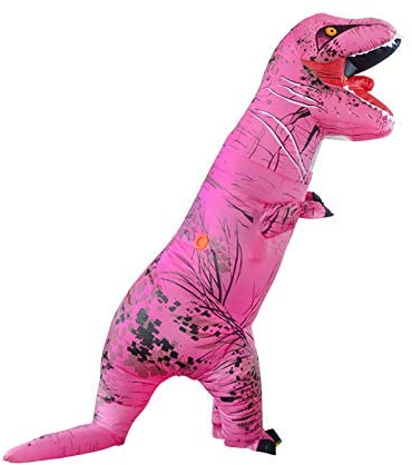 Geerypsy Dinosaurier Aufblasbares Kostüm für Erwachsene Lustiges T-Rex-Kostüm für Halloween Partys Weihnachten Festival