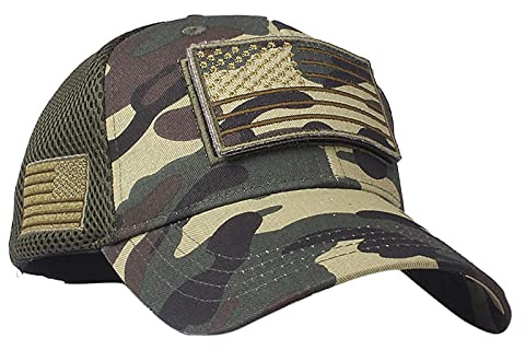 MILAX Baseball Cap Streitkräfte Usa Flag Camouflage Baseballmütze Army American Flag Baseballmütze Amerika Kappe Mütze Cap Schirmmütze Basecap