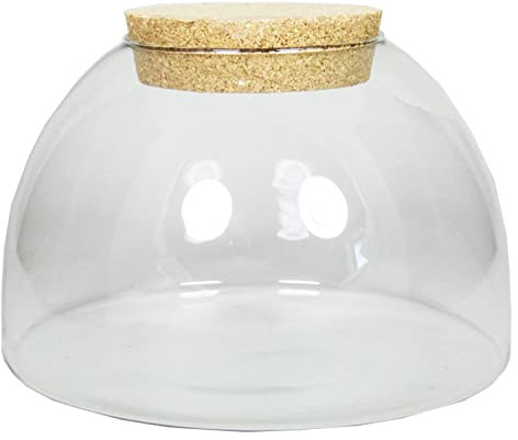 INNA-Glas Aufbewahrungsglas mit Korkdeckel MARENO, klar, 17 cm, Ø 24 cm | Vorratsglas