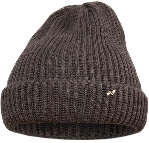 NYTTED® Merino Mütze - Made in Germany - 100% feinste Merinowolle - Wollmütze für Herbst & Winter - Unisex - Beanie für Damen & Herren - Warme Wintermütze - Merino Beanie