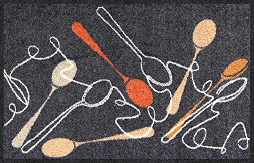 Salonloewe Fußmatte Spoon Dance anthrazit Größe 45x70 cm