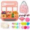 HAIMST Bento-Lunchbox, 28 Stück, Lunchbox-Zubehör für Kinder und Erwachsene, 1300 ml, auslaufsicher, Bento-Box, 4 Fächer, Lunchbehälter mit Ausstechformen, Silikon-Cupcake-Einlagen, Lunch-Tasche,