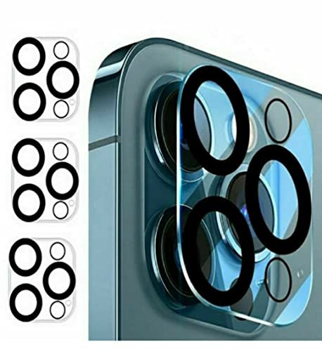 Gocob Camera Lens Protector (3 Pack) for iPhone 13 Pro 6.1-Inch and iPhone 13 Pro Max 6.7-Inch, 9H Tempered Glass, Anti-Scratch, Case Friendly, HD Clear,Not Affect Night Shooting