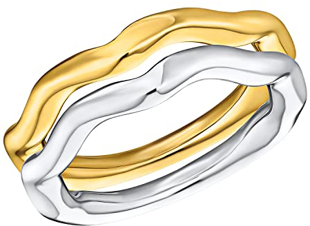 Joop! Damen-Damenring 925er Silber 56 Bicolor 32022405