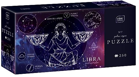 Interdruk Puzzle 250 48x33 cm Zodiac Zodiak Sternzeichen - Libra - Scales - Waage