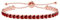 Uloveido femme réglable adolescent fille rouge CZ pierre bracelet or rose plaqué hypoallergénique Slider bracelet bijoux cadeau y4043