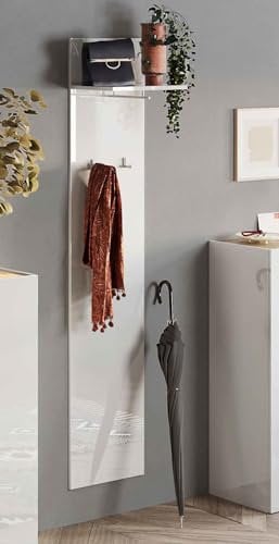 Pannello Appendiabiti ingresso da Parete Bianco Lucido 40x184 Frame - StilProjectStore.com
